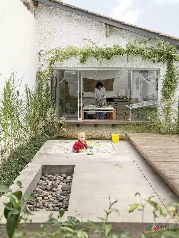 日式庭院设计于石材石材融入自然之美