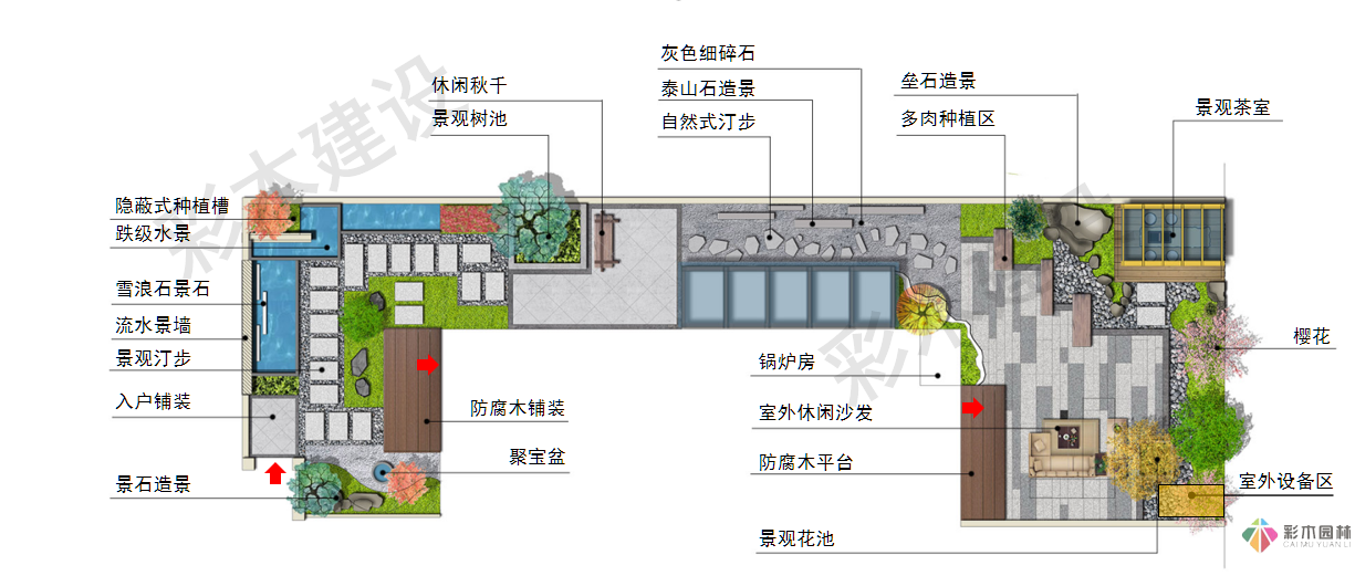 北大新中式私家花园设计方案