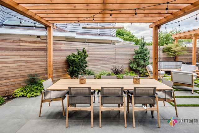 5个花园设计廊架案例，可搭建防雨遮阳棚的庭院更实用
