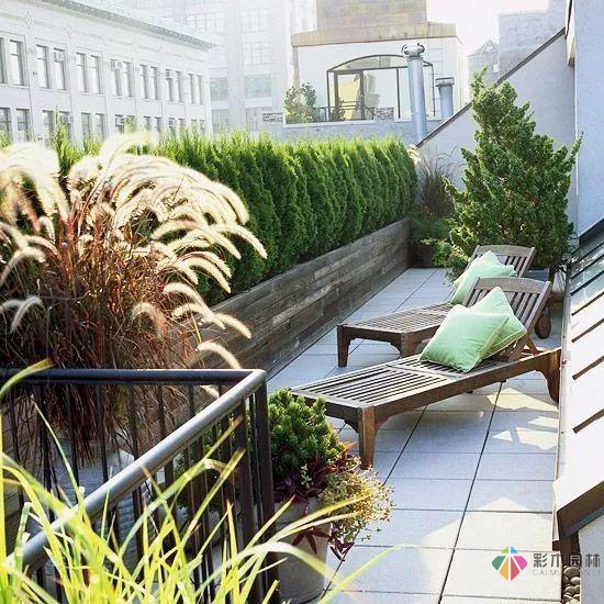屋顶花园露台设计案例效果图