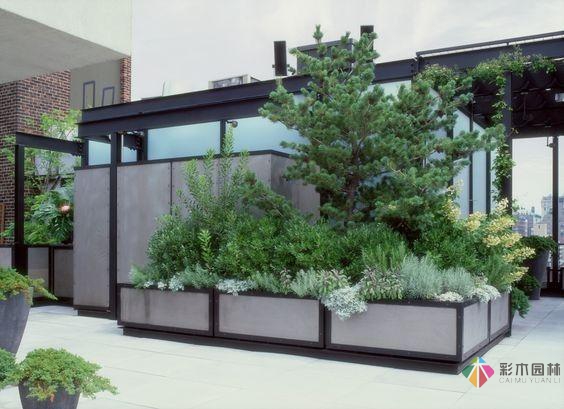 屋顶花园露台设计案例效果图