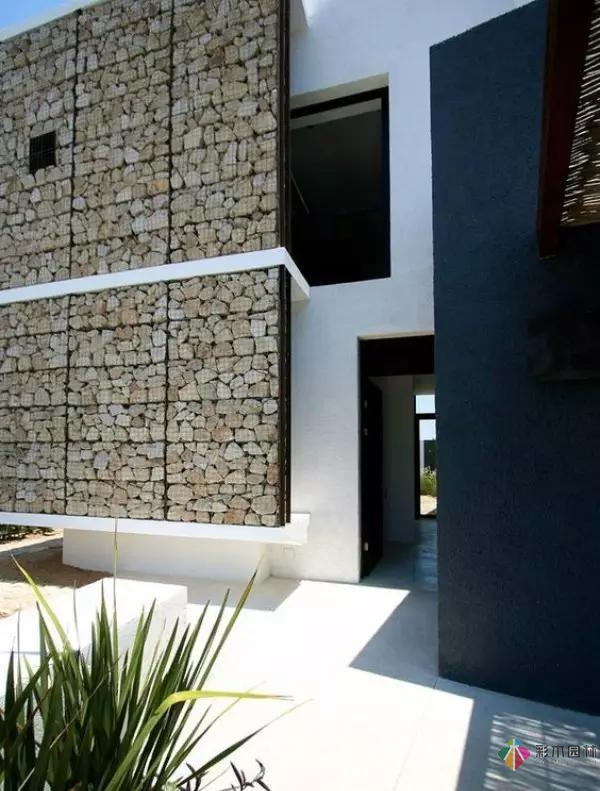 创意石笼墙设计应用花园设计也是非常美