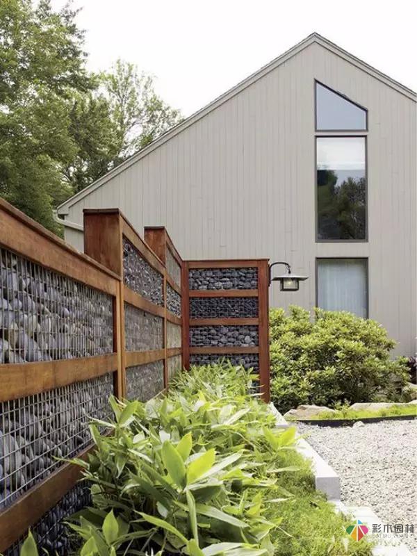 创意石笼墙设计应用花园设计也是非常美