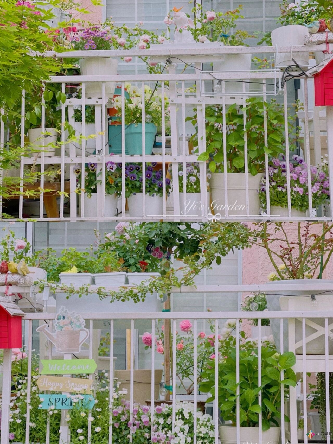 8平米开放式阳台，DIY变身自己的秘密花园，好美！